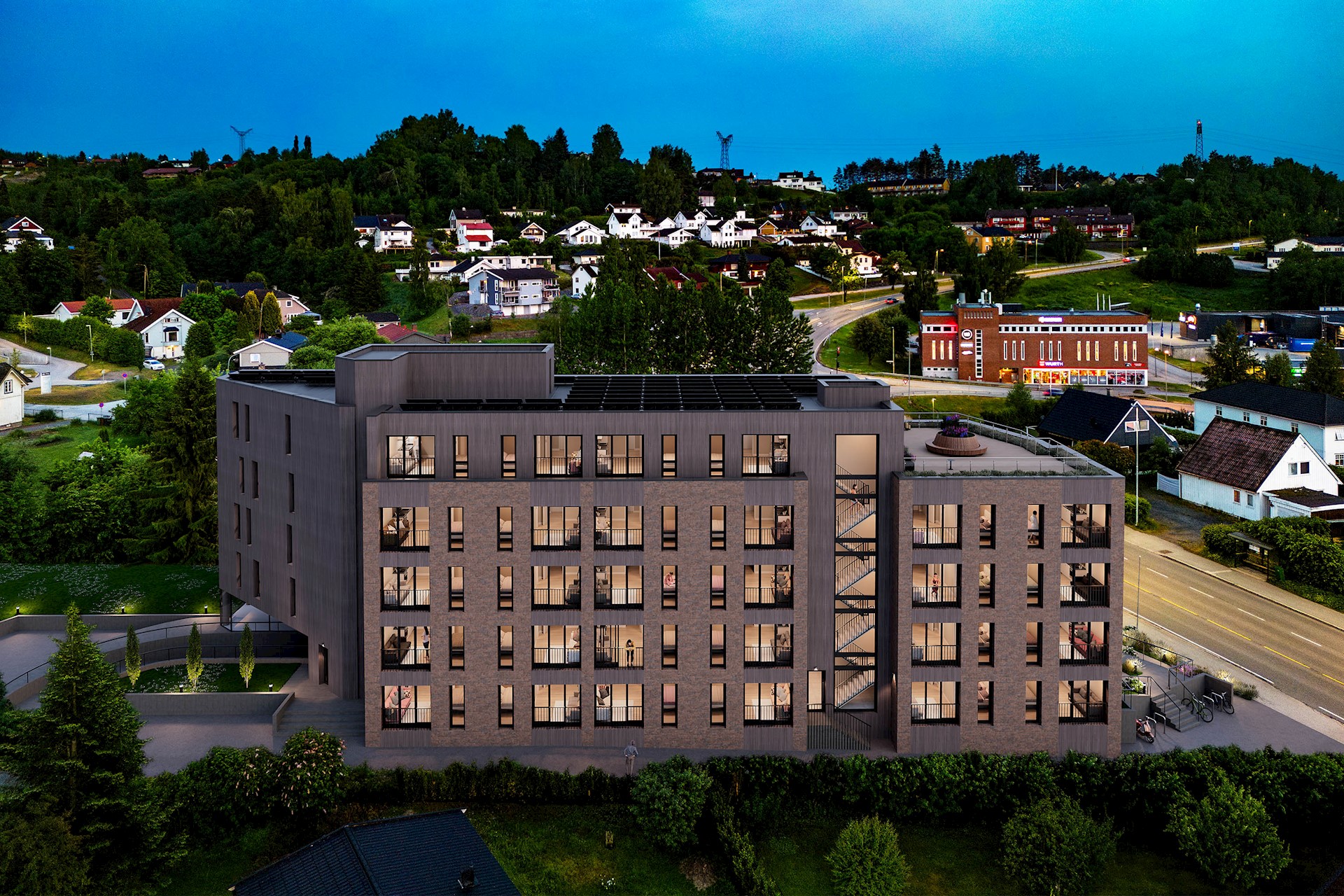 OV36 ligger sentralt plassert nær universitetet
